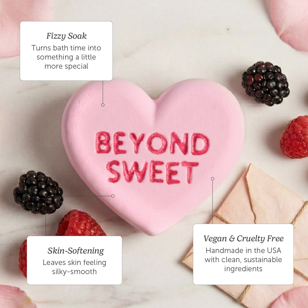 Berry Rose Heart Bath Bomb