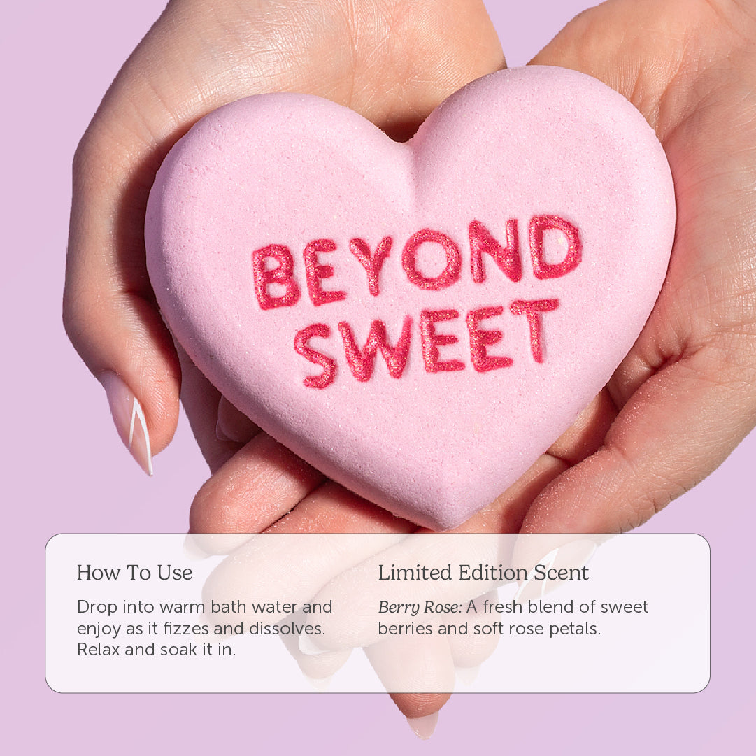 Berry Rose Heart Bath Bomb