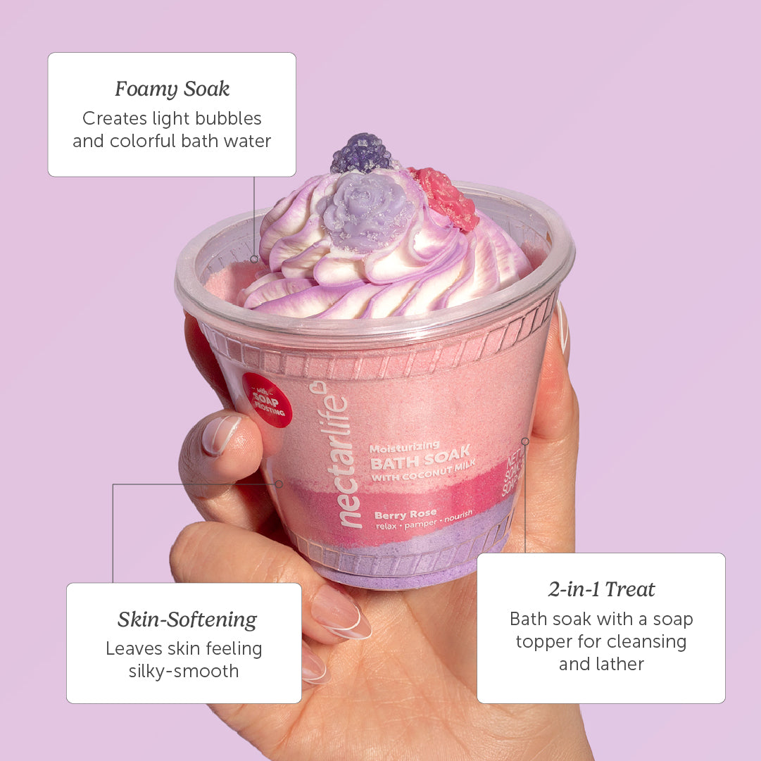 Berry Rose Mini Milkshake Bath Soak
