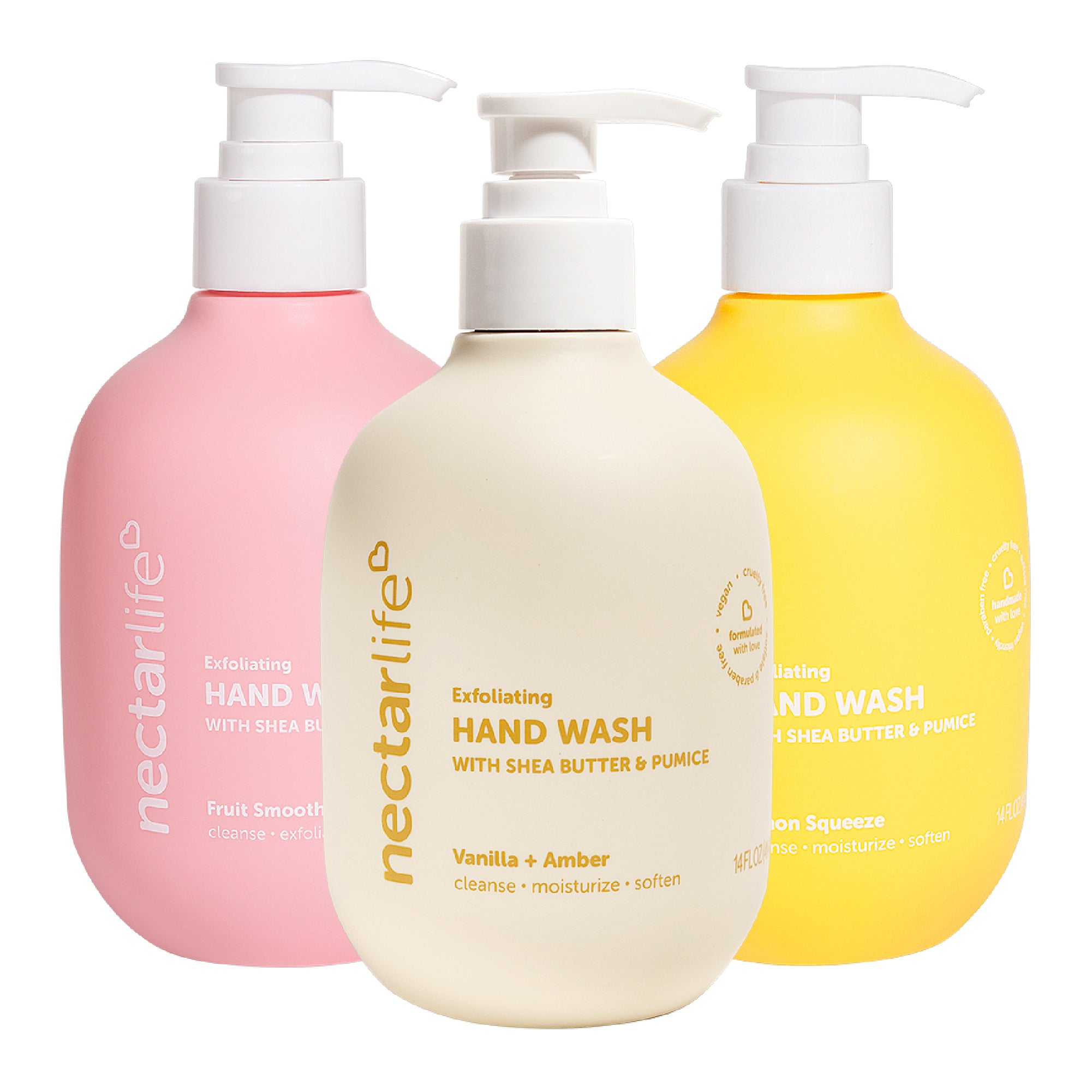 Exfoliating Hand Wash 3 Pack Sweet Vanilla