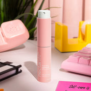 Nectar Life Hand Spray Lotion in Fruit Smoothie, pink aluminum spray bottle with sunflower and safflower seed oil, travel size hand lotion, handmade in Las Vegas, $10
