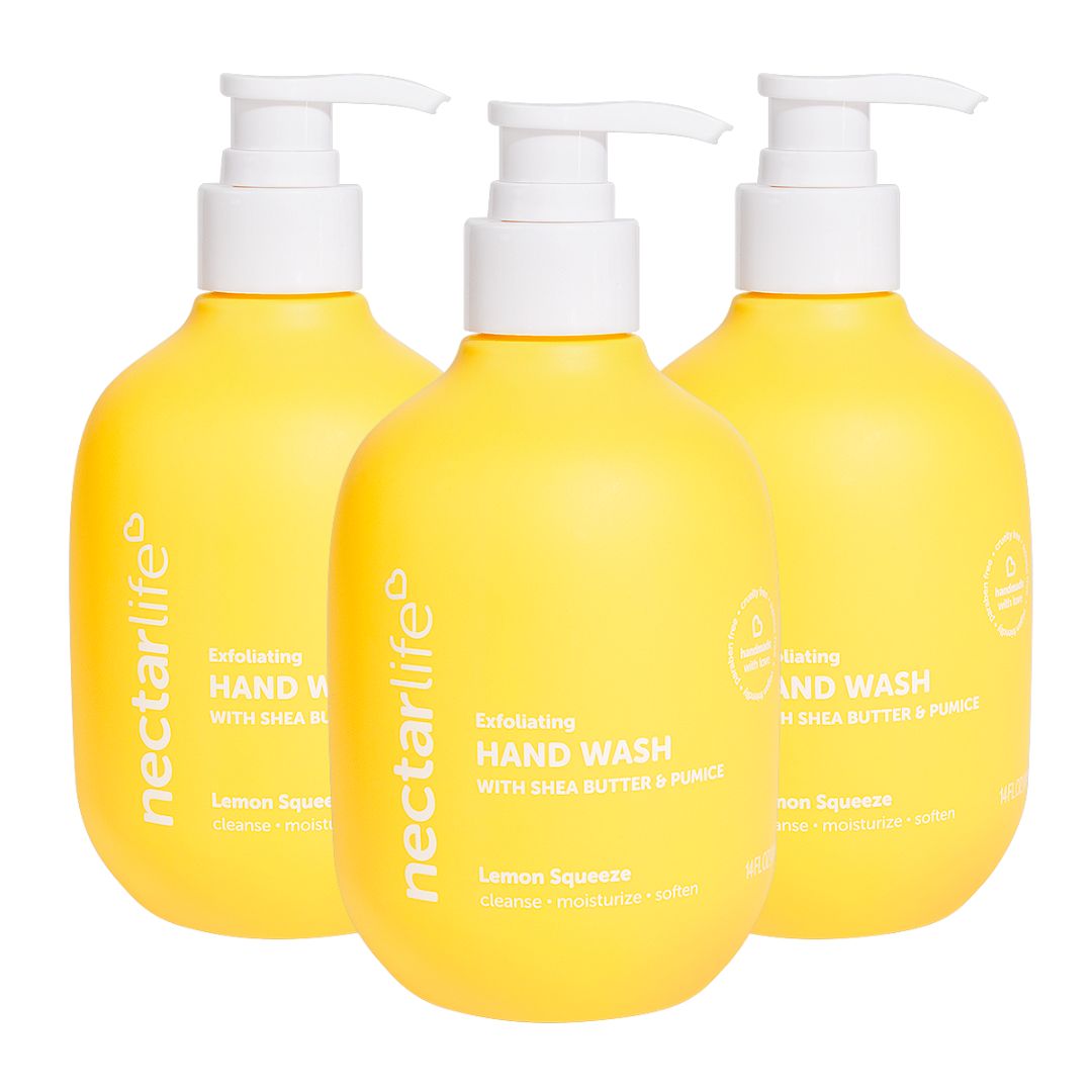 Exfoliating Hand Wash 3 Pack Lemon Squeeze