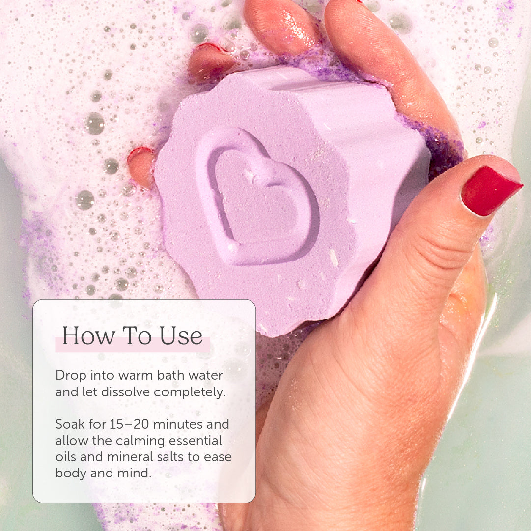 Essential Oil Benefit Bomb - Soothe + Recover Magnesium Bath Bomb