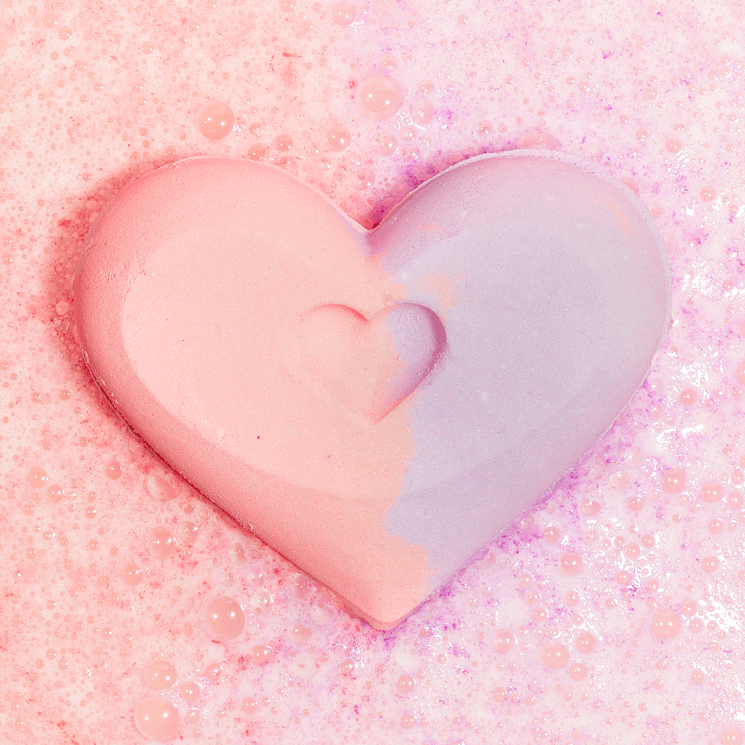 Lavender Blossom Heart Bath Bomb