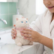 Large Kitty Soap - White