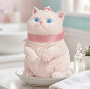 Large Kitty Soap - White