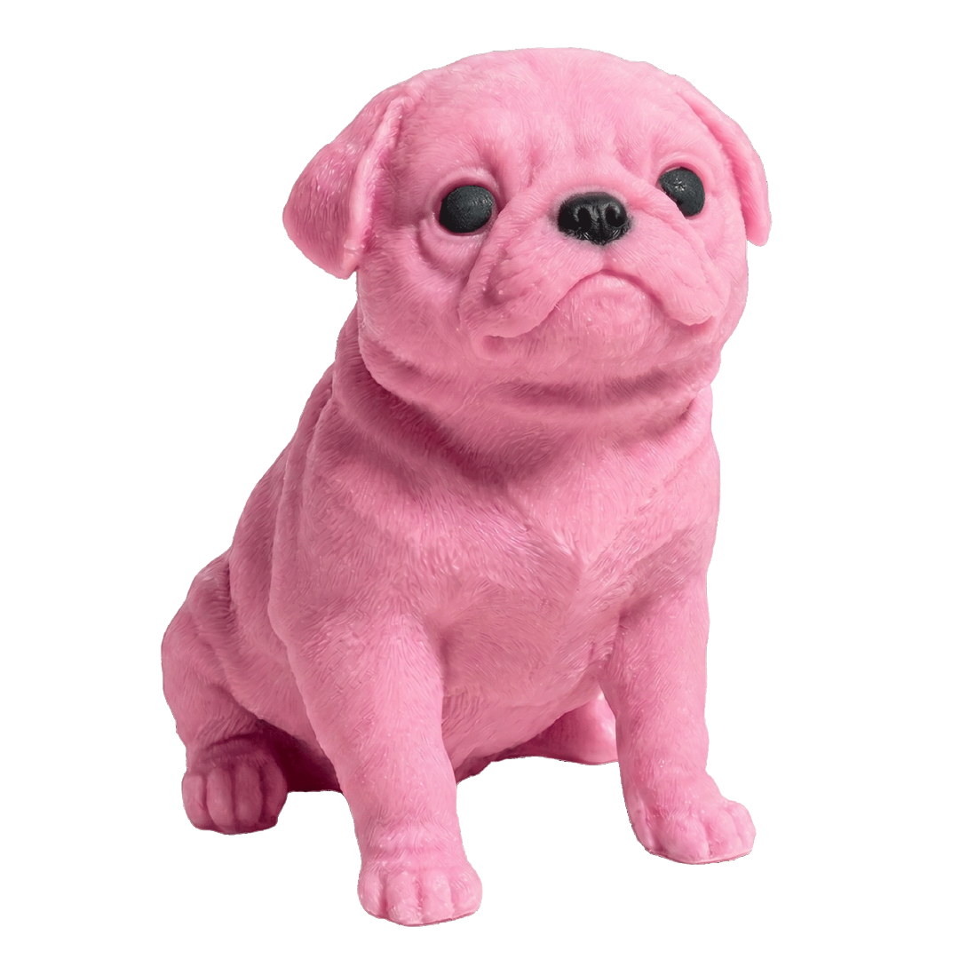 Large Pug Soap - Pink