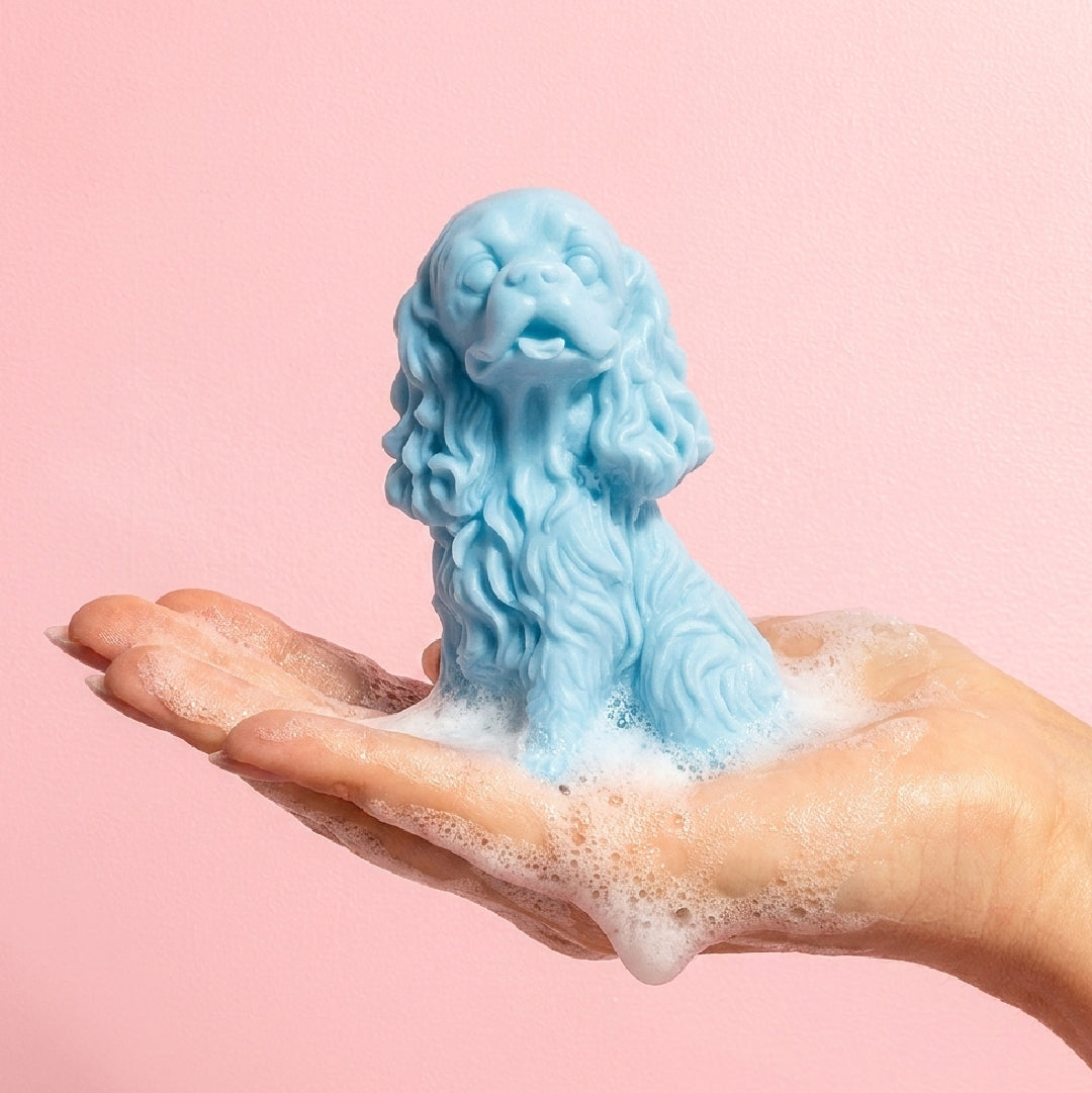 Small Cocker Spaniel Soap - Teal