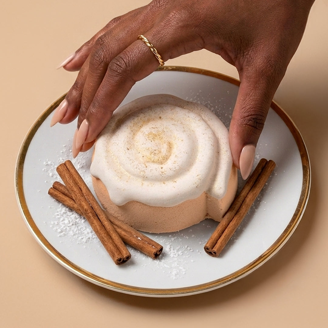 Cinnamon Bun Bath Bomb