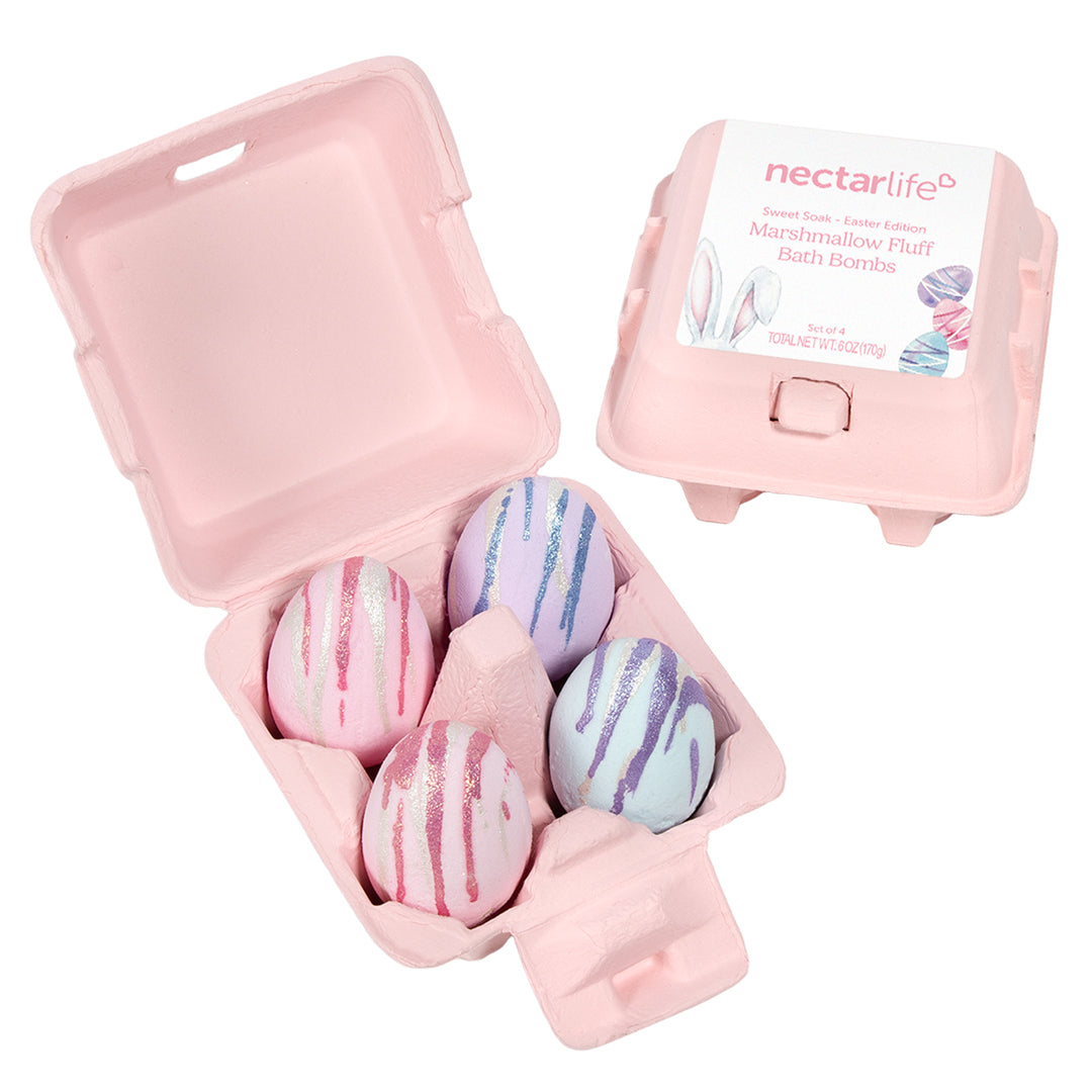 Marshmallow Fluff Egg Bath Bombs 4-Pack