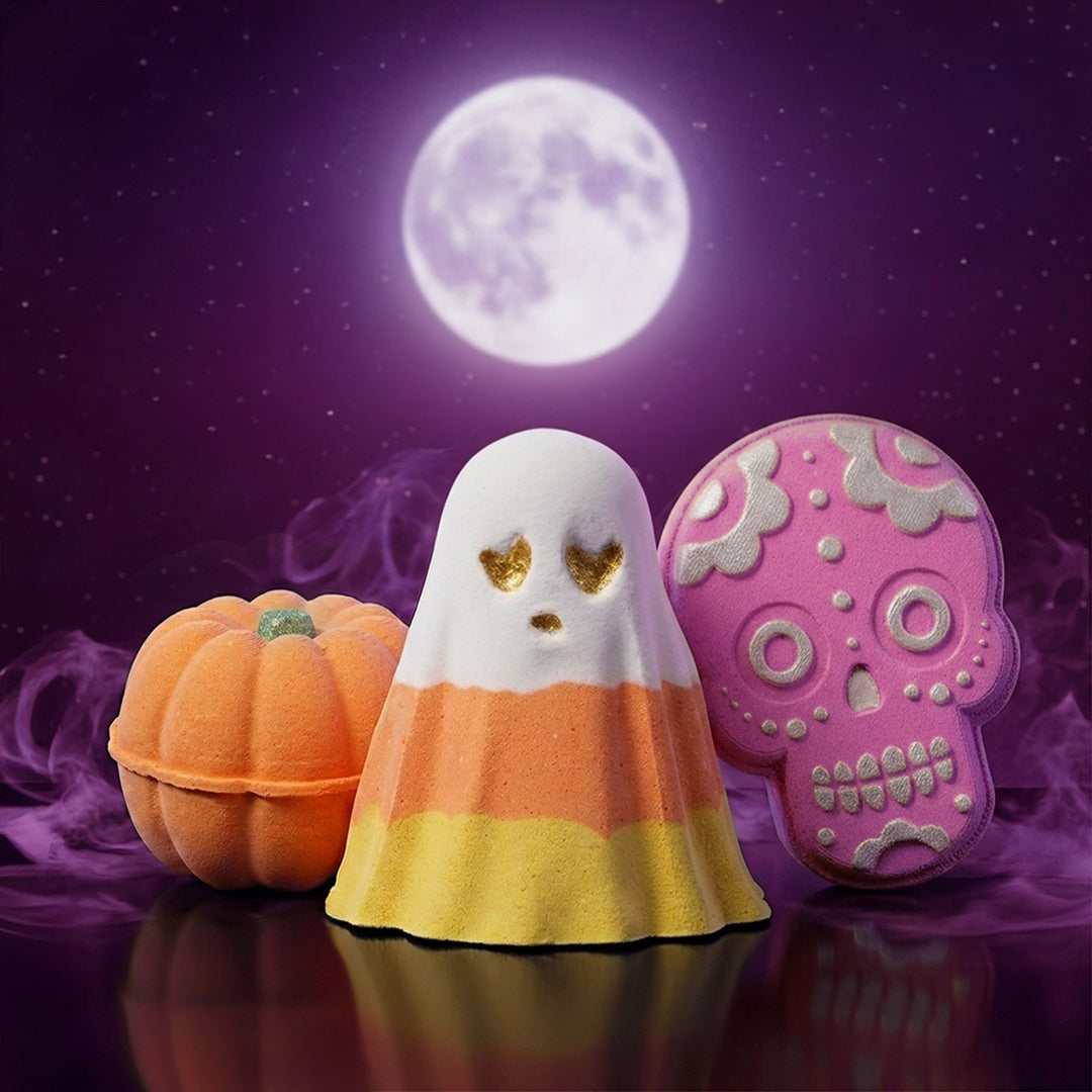 Candy Corn Ghost Bath Bomb