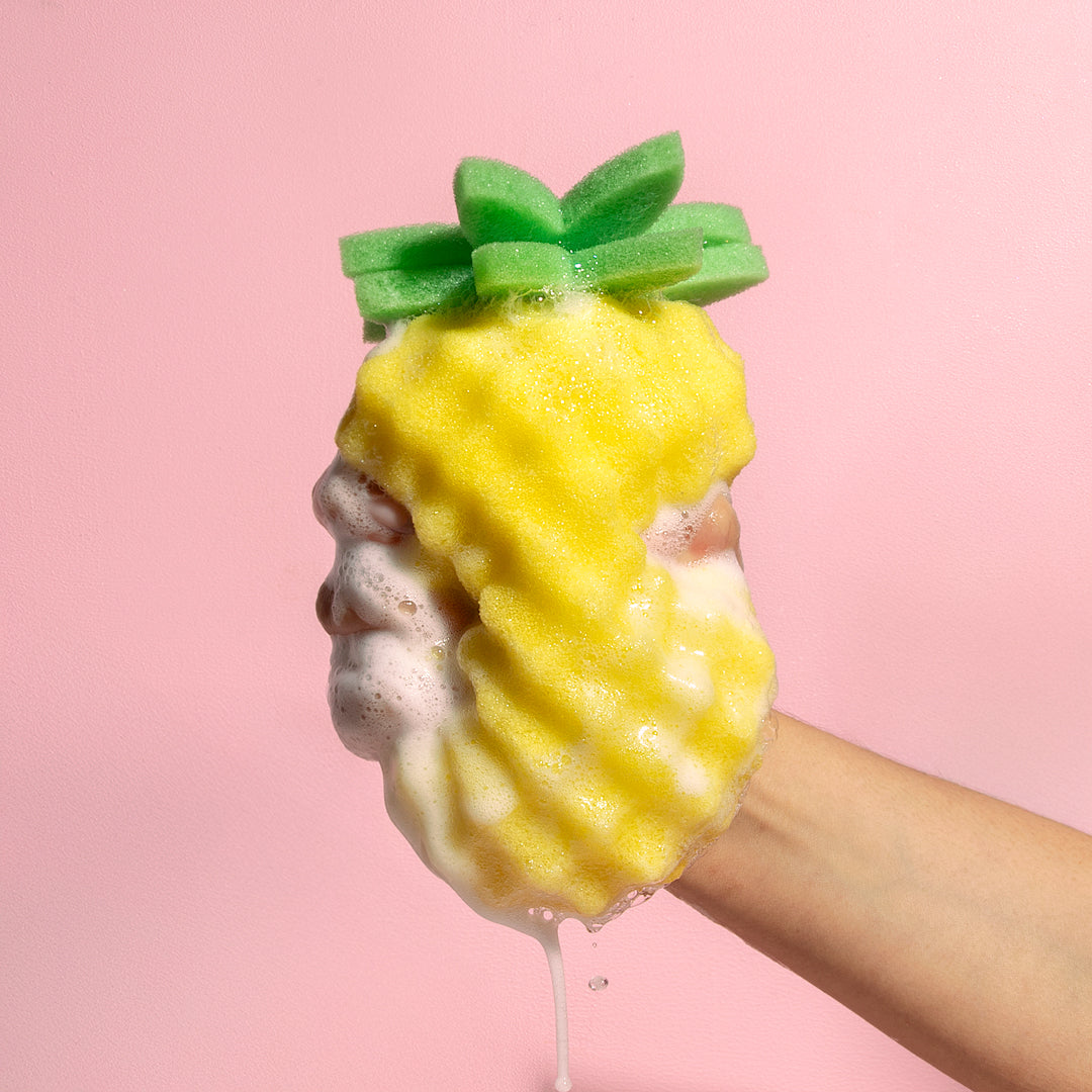 Golden Pineapple Bath Sponge