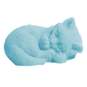 Small Sleeping Kitty Soap - Blue