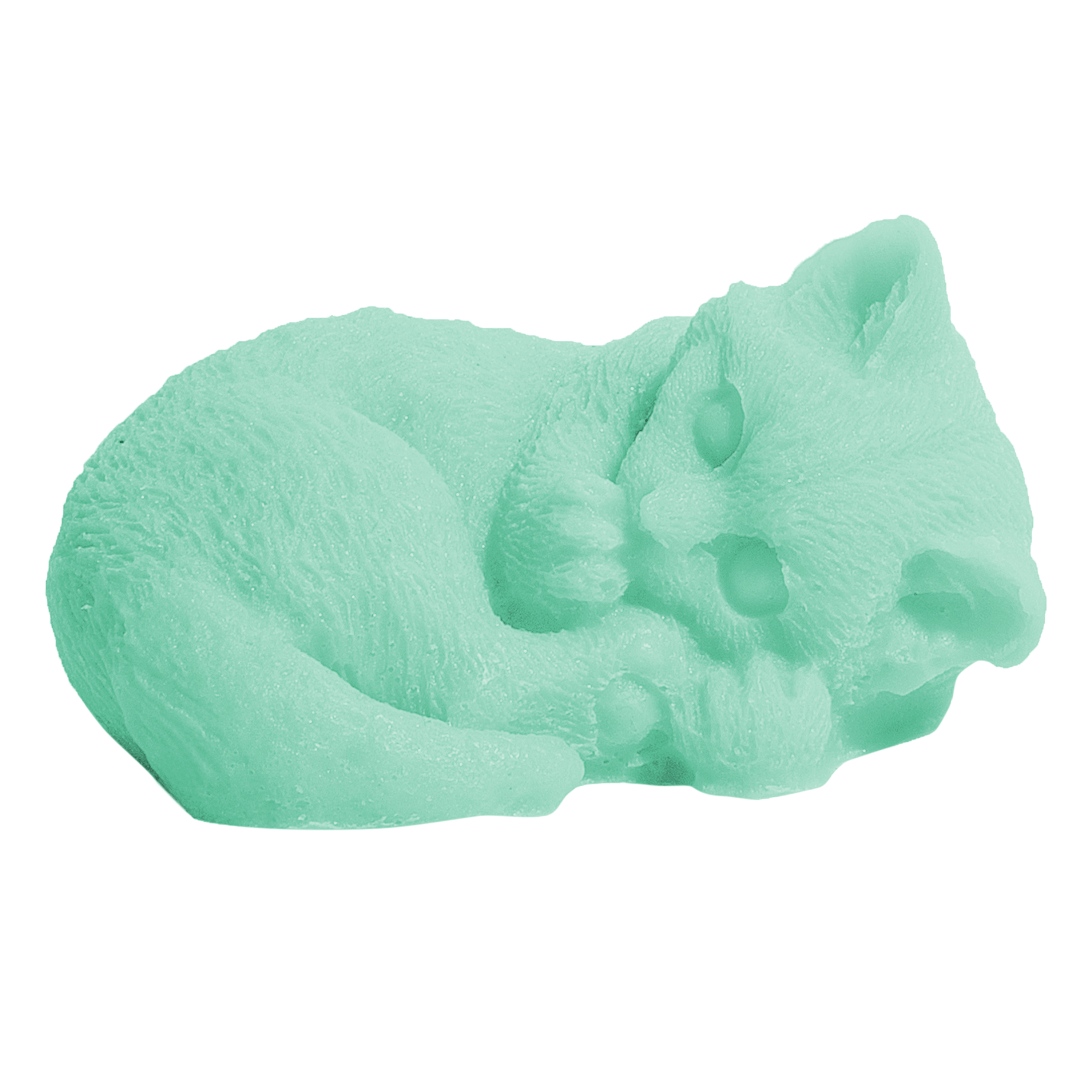 Small Sleeping Kitty Soap - Teal