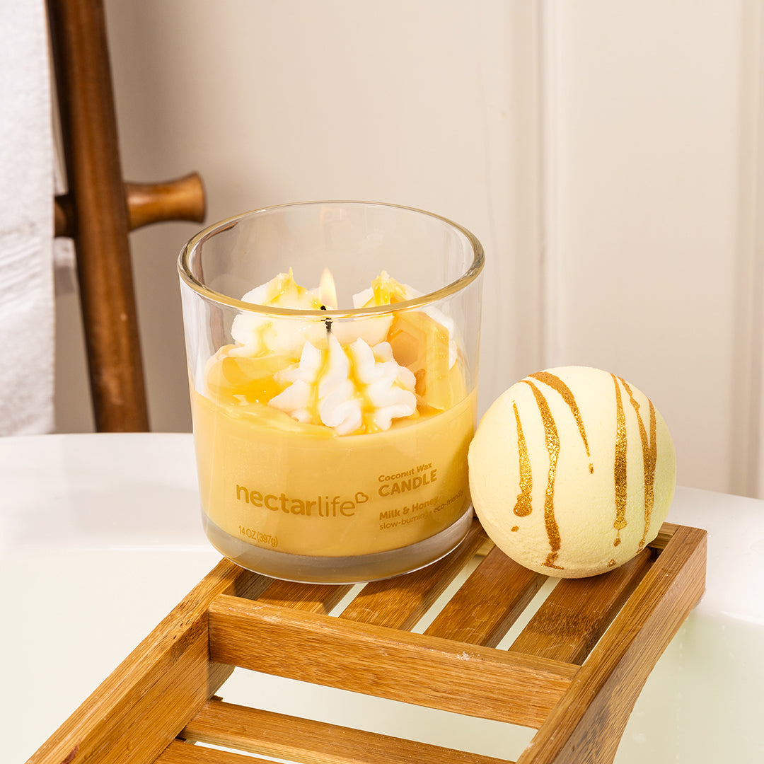 Milk & Honey Round Bath Bomb