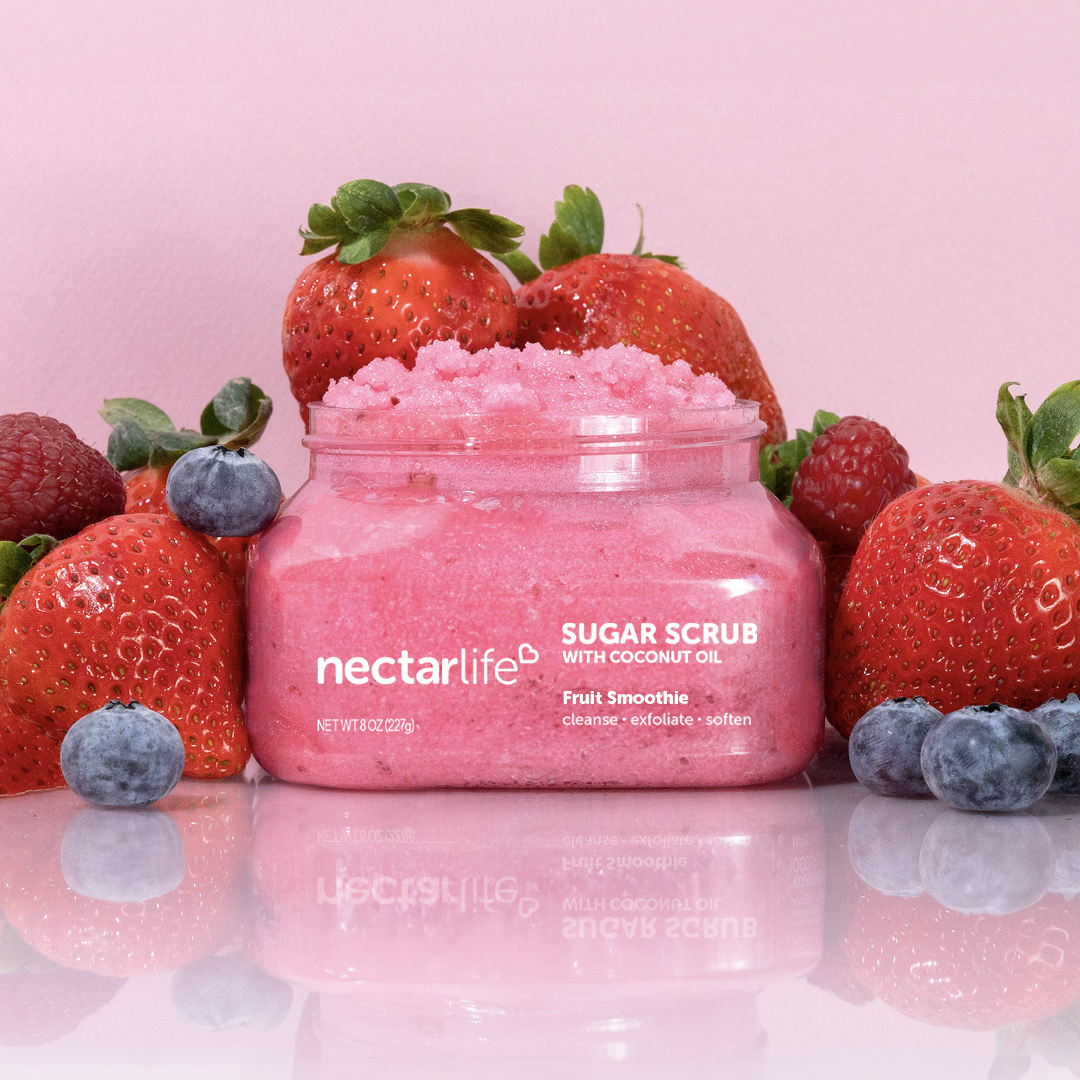 Nectar_Life_Sugar_Body_Scrub_8oz_Fruit_Smoothie_Lifestyle_1080x1080_8dd067a8-3bc7-4676-bf17-91cbcc0fafd8.png