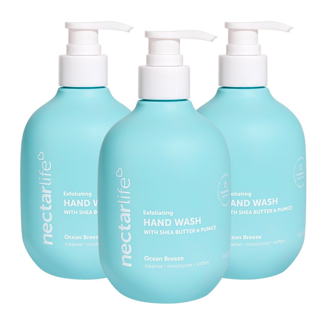 Exfoliating Hand Wash 3 Pack Ocean Breeze