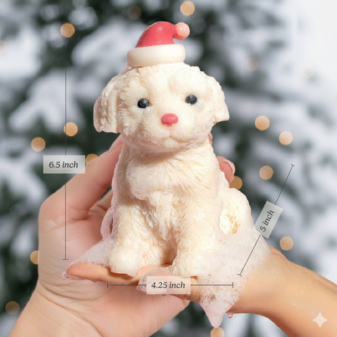 Santa Labradoodle Puppy Soap - Large (29 oz)