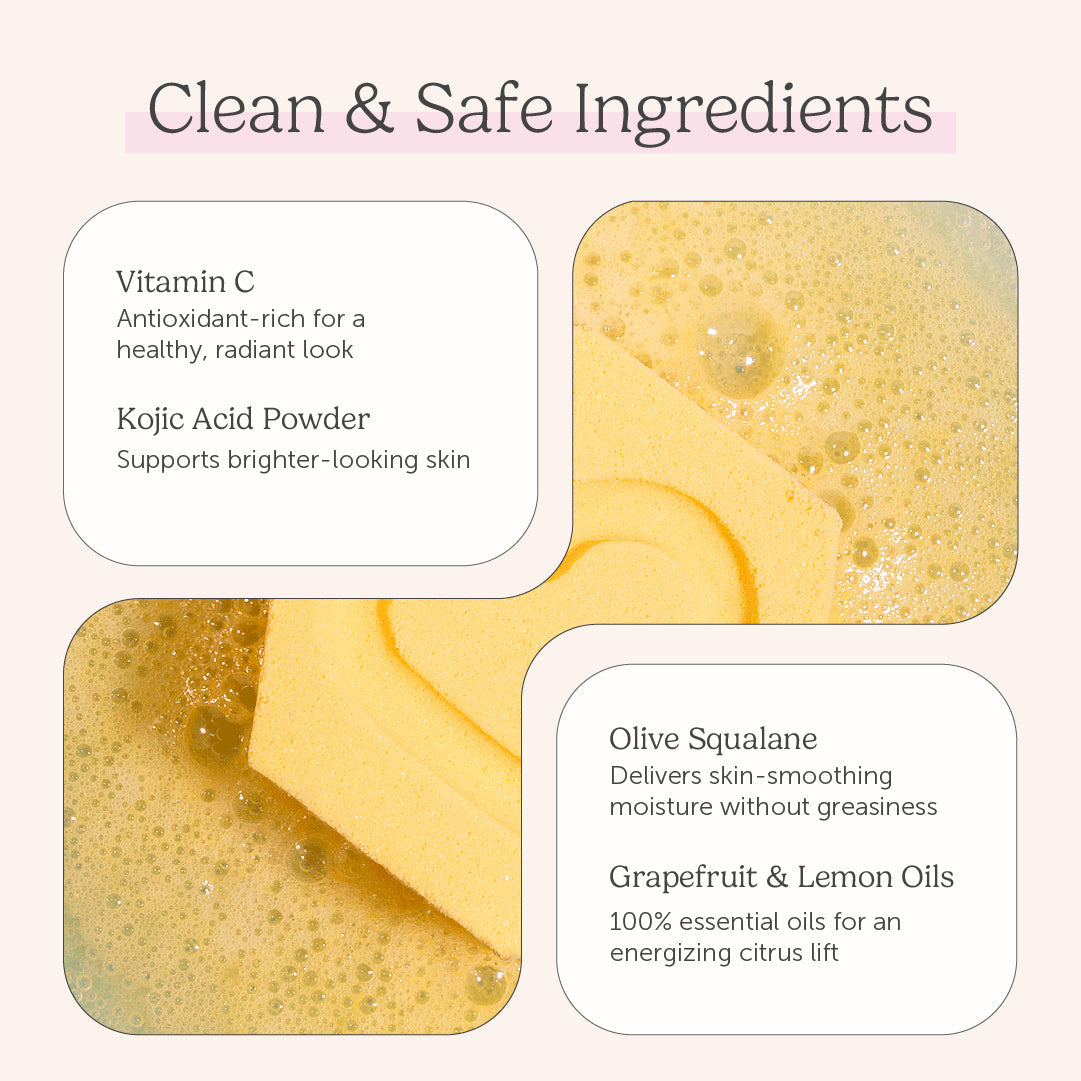 Essential Oil Benefit Bomb - Brighten + Glow Vitamin C Bath Bomb