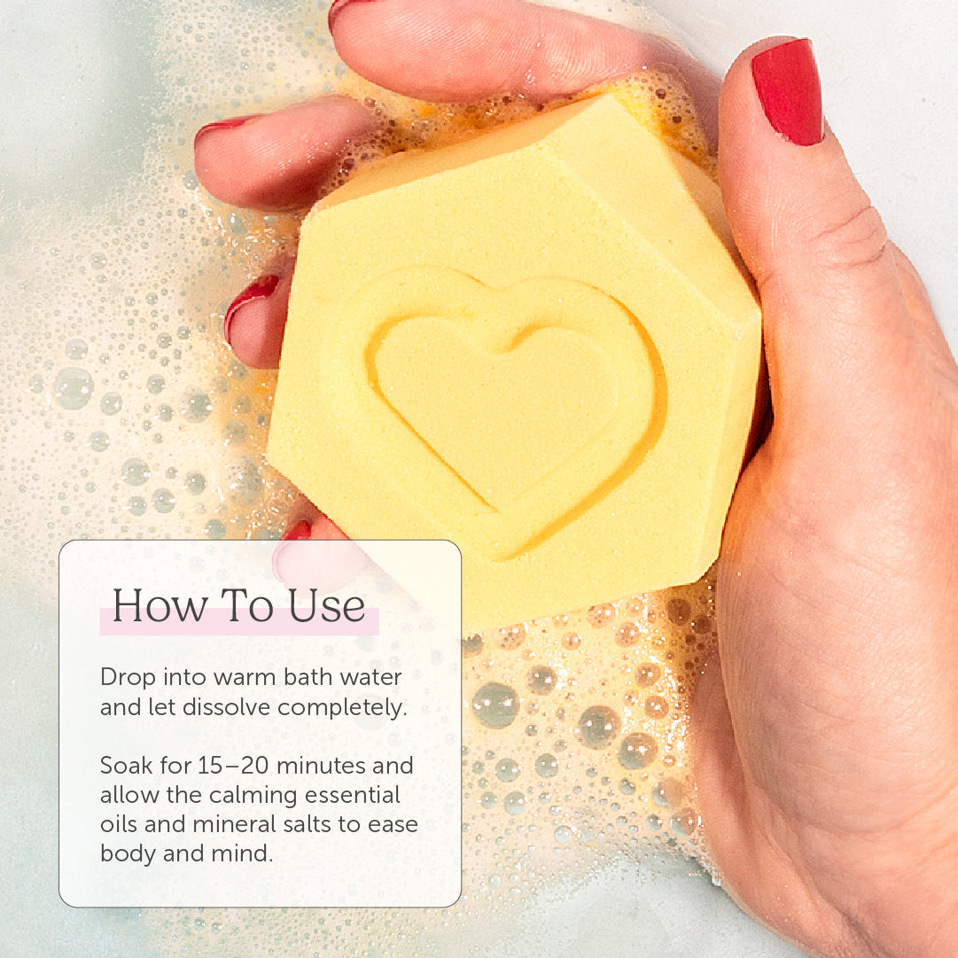 Essential Oil Benefit Bomb - Brighten + Glow Vitamin C Bath Bomb