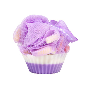 Jabón loofah de lavanda