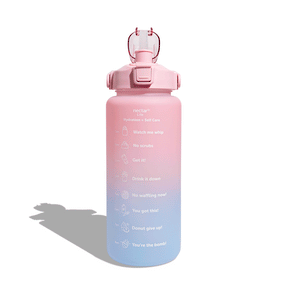 Blue Pink Water Bottle, Pink Water Bottle